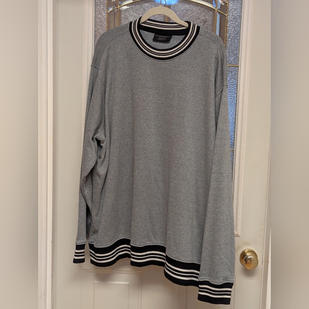 470 No Boundaries Black and White Striped Top